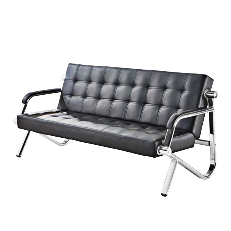 巴洛卡 皮布沙发 沙发椅等候椅沙发等待沙发办公室沙发BLK810西皮三人位高清大图