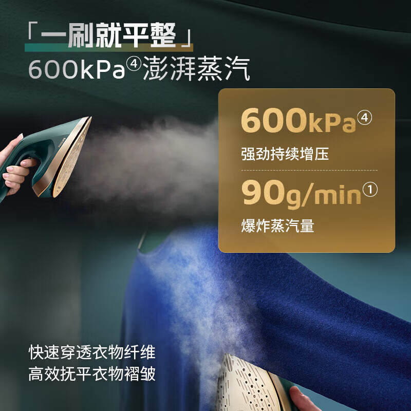 飞利浦挂烫机家用立式蒸汽电熨斗手持熨烫机烫衣服全自动智能温控 AIS6020/70高清大图