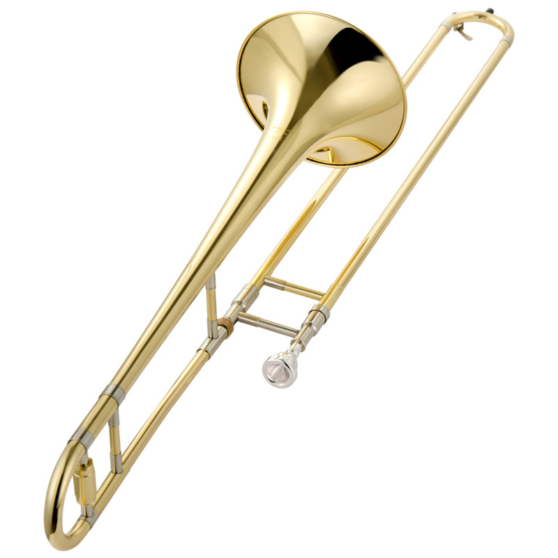 金音正品 JYTB-E100中音降B拉管长号 漆金长号乐器