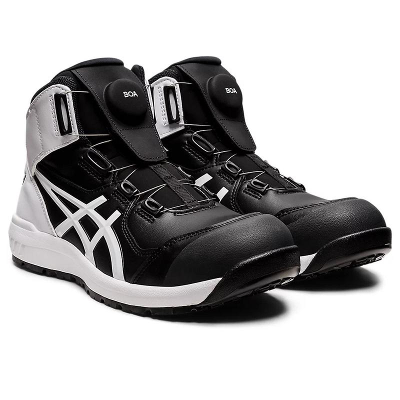 亚瑟士(ASICS)女款休闲运动跑鞋轻便防滑耐磨BOA系统安全工装鞋黑