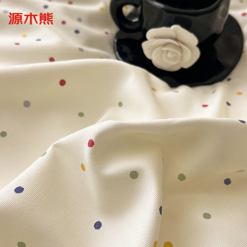 源木熊礼袋款S072针织棉双层纱四件套床单款1.8四件套-被套200x230高清大图