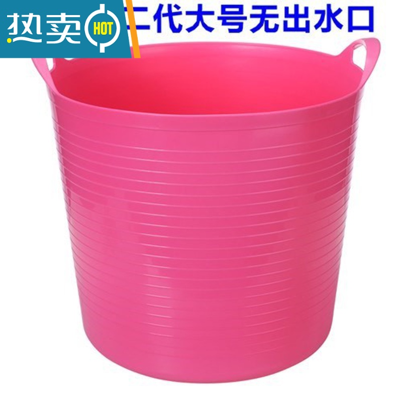 敬平大号大人儿童可坐浴桶宝宝沐浴桶塑料桶软胶洗澡浴盆沐浴盆泡澡桶 儿童款(红)身高1米内(无出水口)