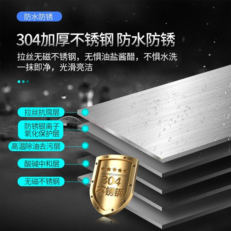 意黛斯 不锈钢工作台 厨房操作台置物架商用打荷台 单层1500*800*800(工程款304食品级) 不含安装高清大图