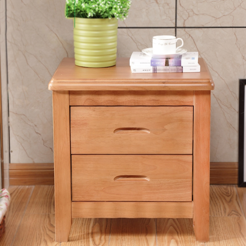 简易原木床头柜木简约现代宿舍卧室免安装迷你床头柜带锁经济型