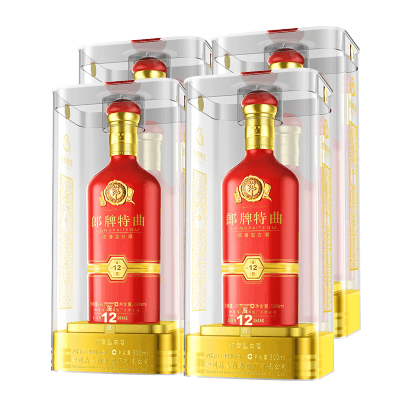 酒厂自营]北大仓君妃酒50度酱香型白酒410ml*4瓶盒酒箱装四大美人酒