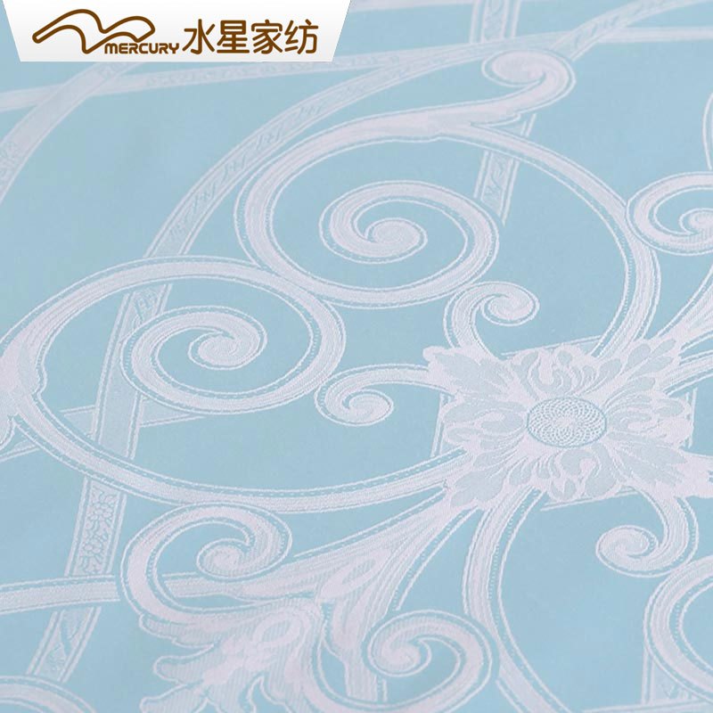 水星家纺 欧式简约大提花四件套1.8m双人床单被套床品摩尔韵律
