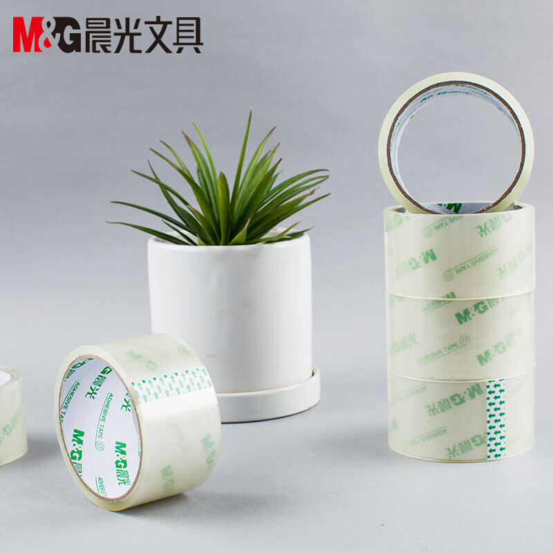晨光(M&G)封箱胶带普惠普透48mm*30y6卷AJD95781高清大图
