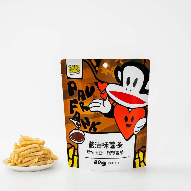 paulfrank大嘴猴 原切薯条 酱油味 80g/袋装
