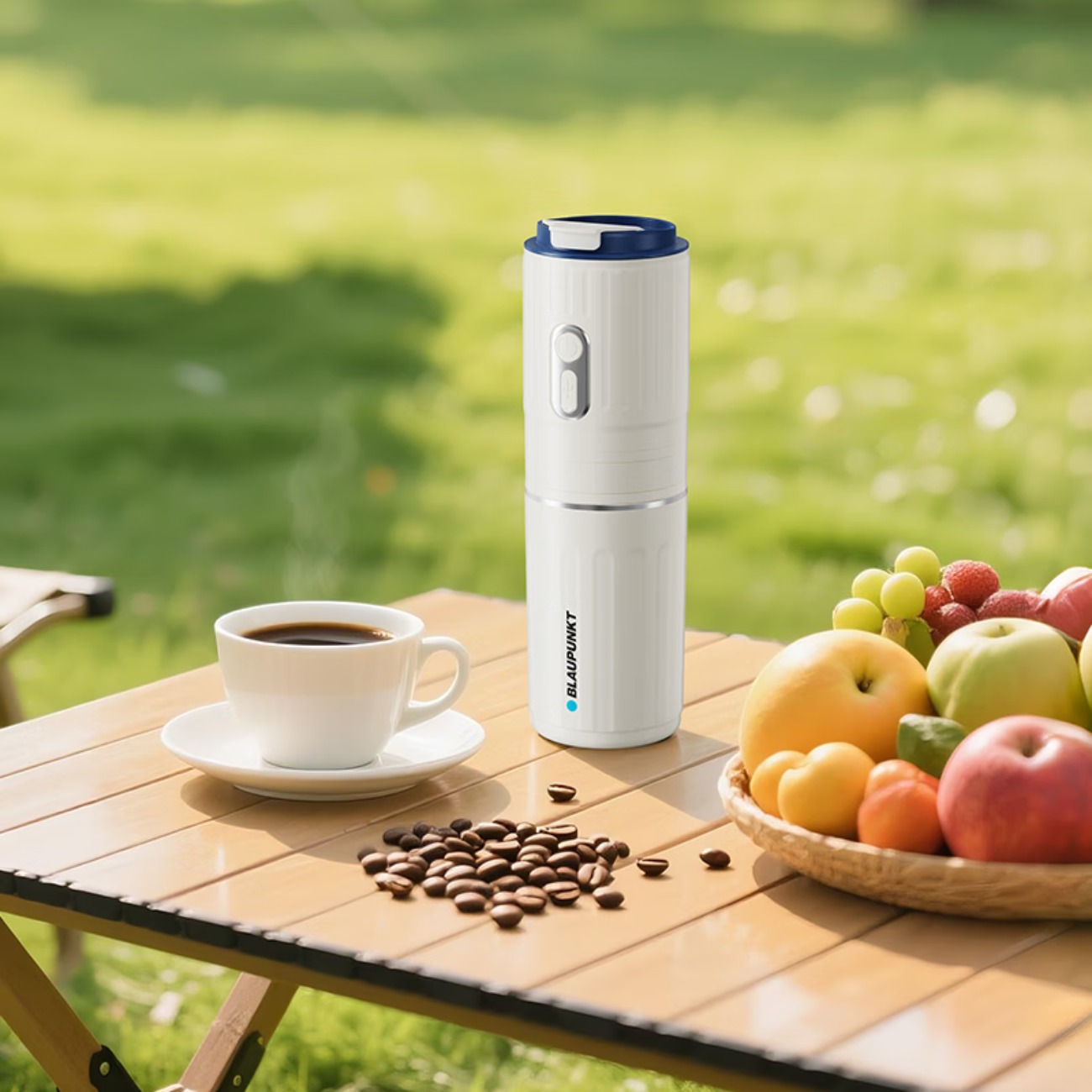 蓝宝(BLAUPUNKT)便携式咖啡机迷你小型研磨一体机家用咖啡豆旅行随身保温杯 BP-KF96R BP-KF96R高清大图