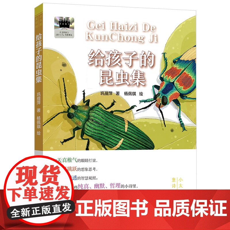 给孩子的昆虫集正版 巩孺萍著 杨佩琪绘 二年级祖庆说百班千人寒假书目2年级小学生课外书阅读书籍非注音版福建少年儿童出版社