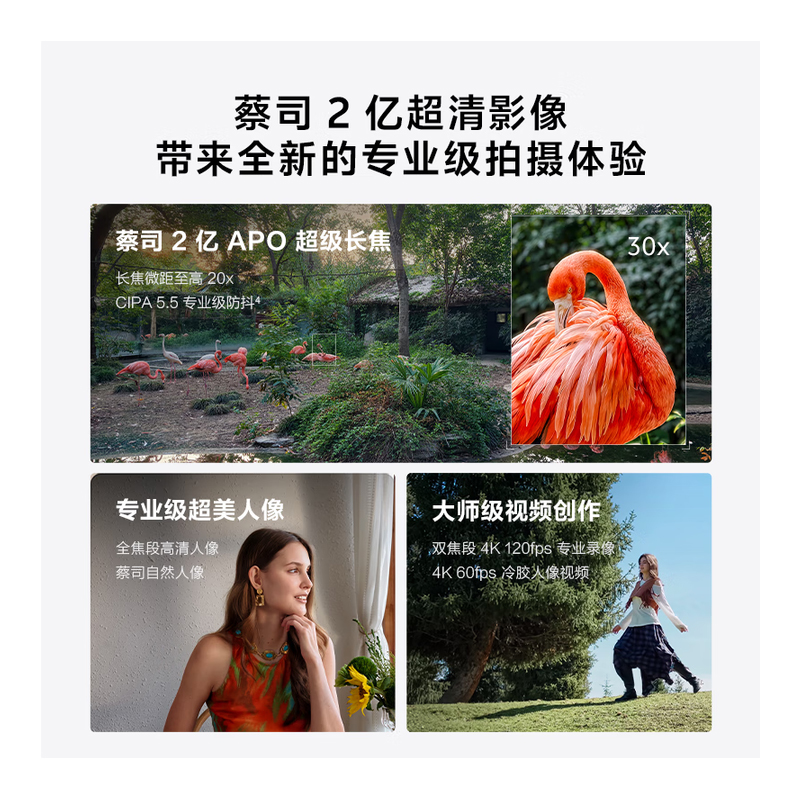 vivo X300 Pro 12GB+256GB 简单白 天玑9500 6510mAh电池 蔡司2亿APO长焦 5G手机高清大图