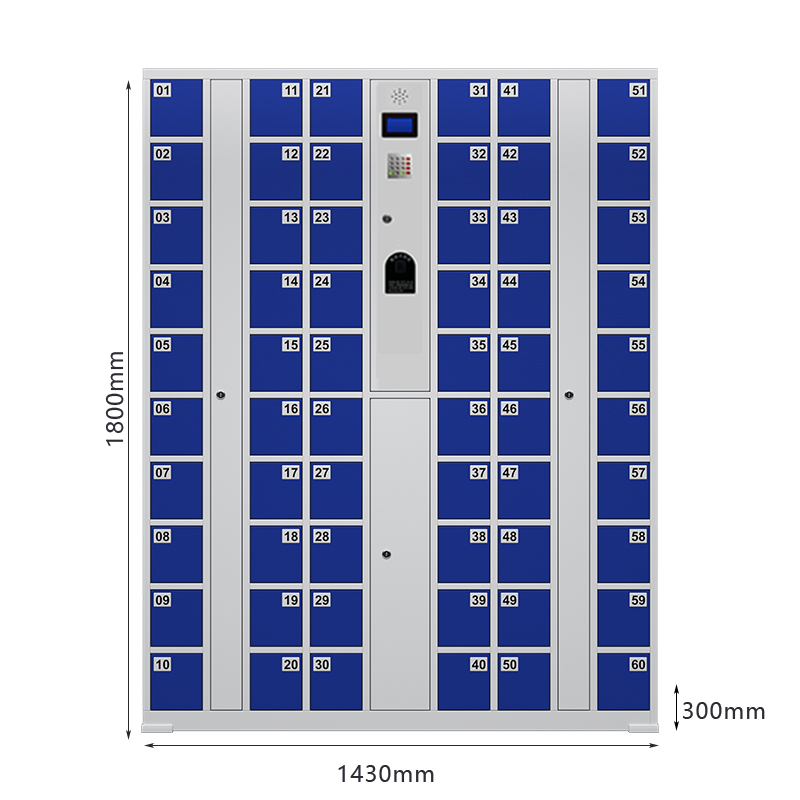 臻远 ZY-SJGB-08 智能手机柜电子设备寄存柜储物柜 60门指纹款高清大图