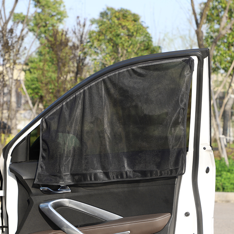 汽车车窗车内夏天防蚊遮阳玻璃轿车防晒隔热罩遮阳网纱车用纱窗帘
