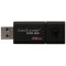 金士顿(Kingston)DT100G3 32GB USB3.0 U盘 80M/S读速 滑盖设计 方便贴心 黑色