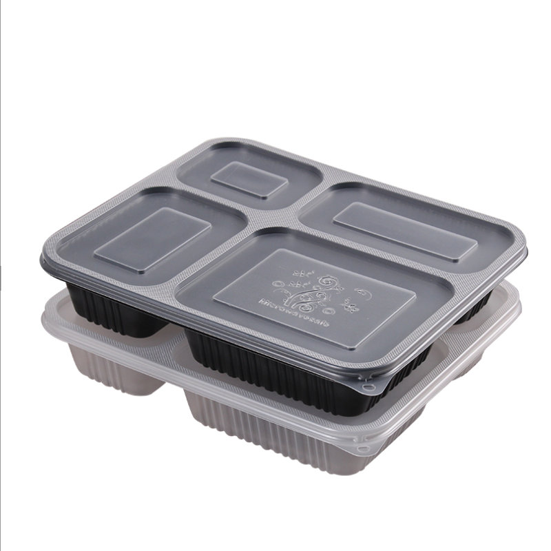 册宣 一次性饭盒食堂打包盒 22.5*20*4.5cm 200个/箱(单位:箱)高清大图