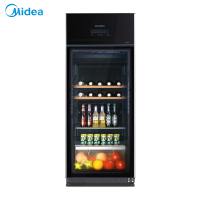 Midea 美的 JC-165GEV 165升凡帝罗家用侧开式 立式冰吧 冰柜 红酒柜 茶叶冷藏保鲜柜展示柜冷柜带制冰