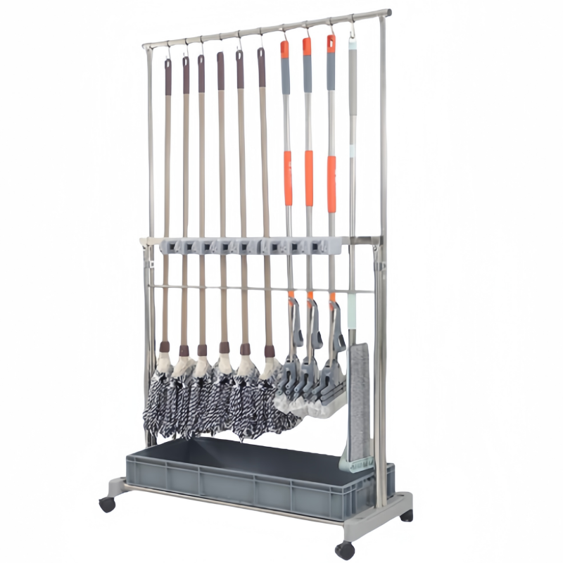 依韵珂拖把架8挂20钩100*46*176cm个高清大图