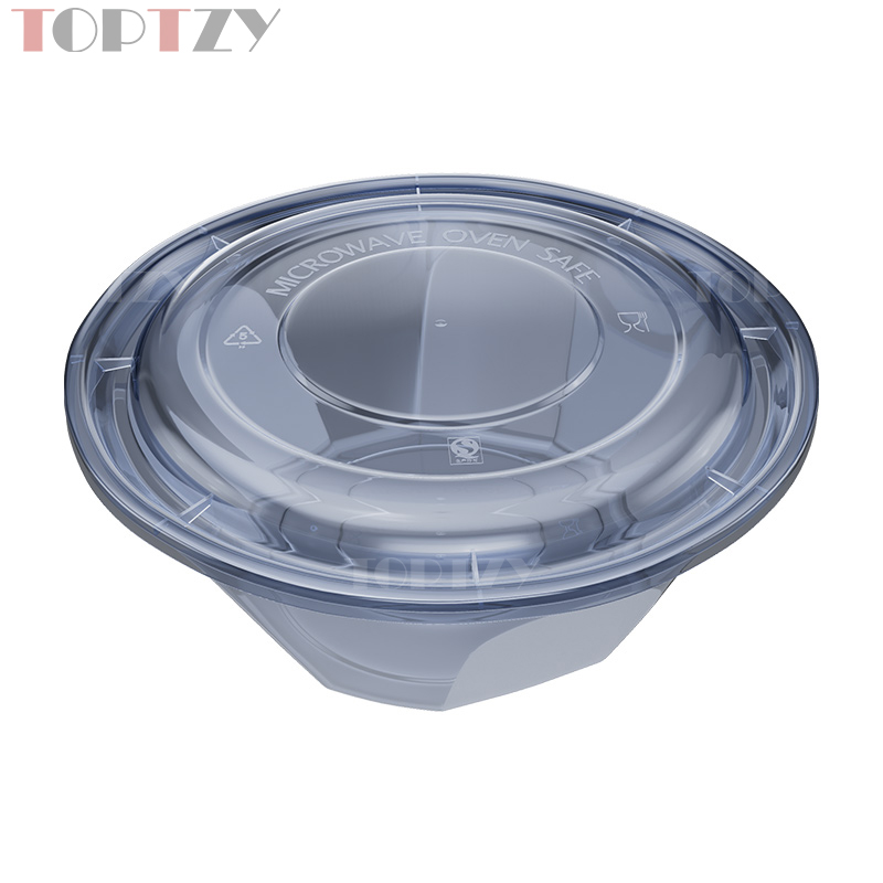 toptzy TZ5071805 一次性餐盒圆形外卖打包盒 50个