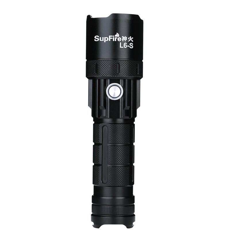神火(supfire)L6-S 强光手电筒 远射USB充电式LED户外骑行灯 1把