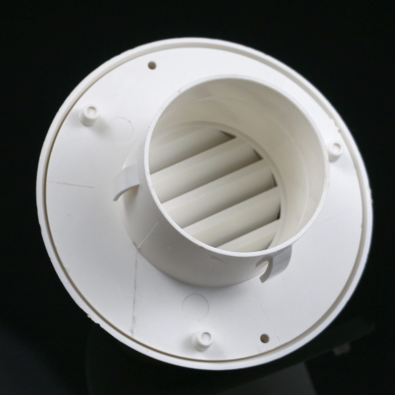 闪电客pvc塑料防雨帽防风罩油烟机排烟管道风帽外墙出风口排风口风罩