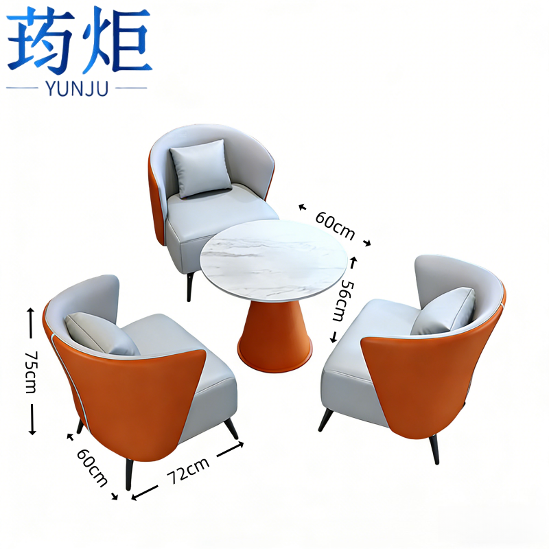 荺炬接待沙发1桌2椅组高清大图