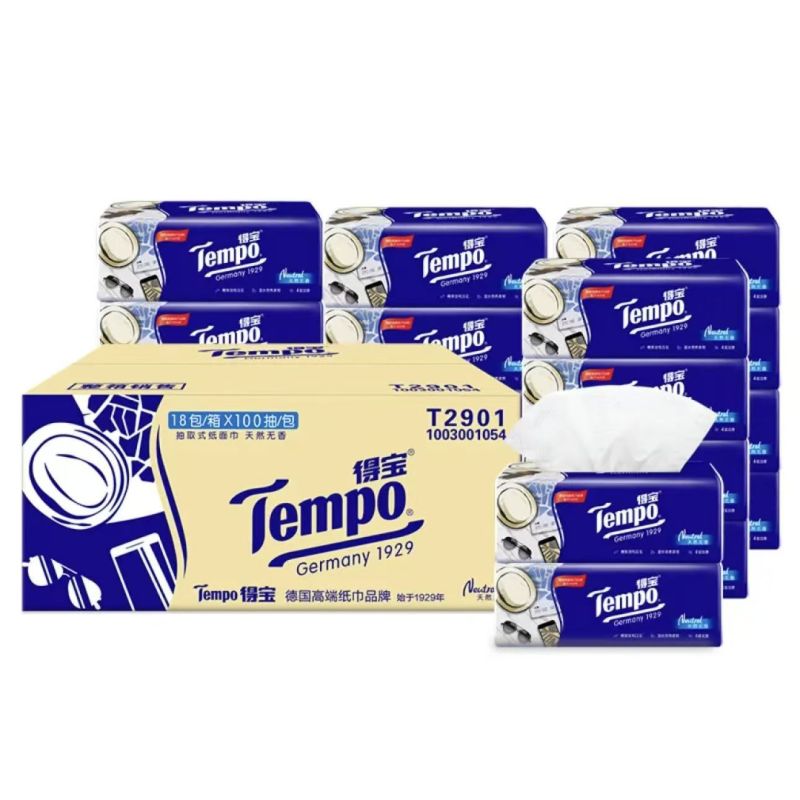 得宝4层100抽*18包（1箱）