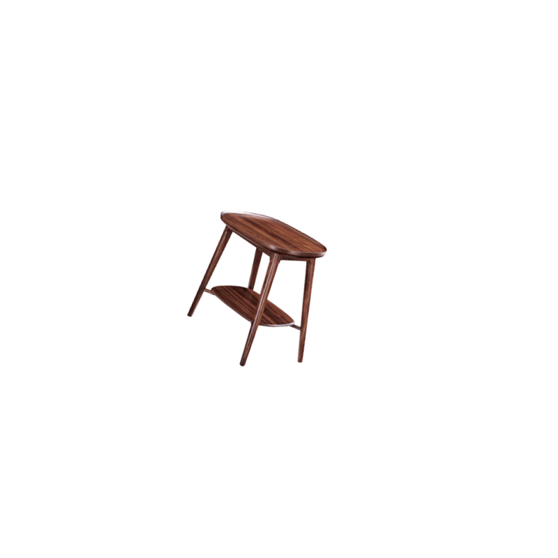 秦鑫(QINXIN)椭圆几品格系列多功能茶几400mm*600mm*600mm