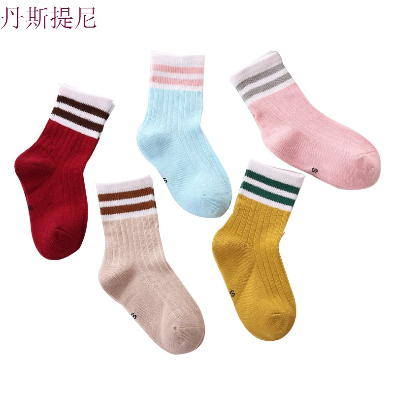女童袜子春秋夏季韩版1-3-5-7-9-12岁宝宝袜子纯棉中大儿童中筒袜