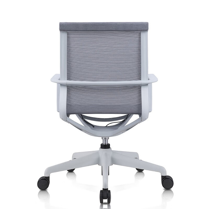 中意贝田 BT-S076休闲椅办公居家商务通用设计感接待会议椅 灰白框架高清大图