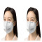 3M 9001V折叠式带阀耳带防尘口罩(10盒/箱)