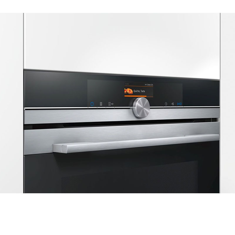 SIEMENS/西门子 德国进口嵌入式家用电烤箱 HB676GCS1W（单点烤肉探针）微电脑式光波烧烤微波20L