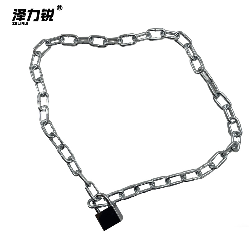 泽力锐 镀锌链条挂锁(链条直径6mm) ZLY4120 把高清大图