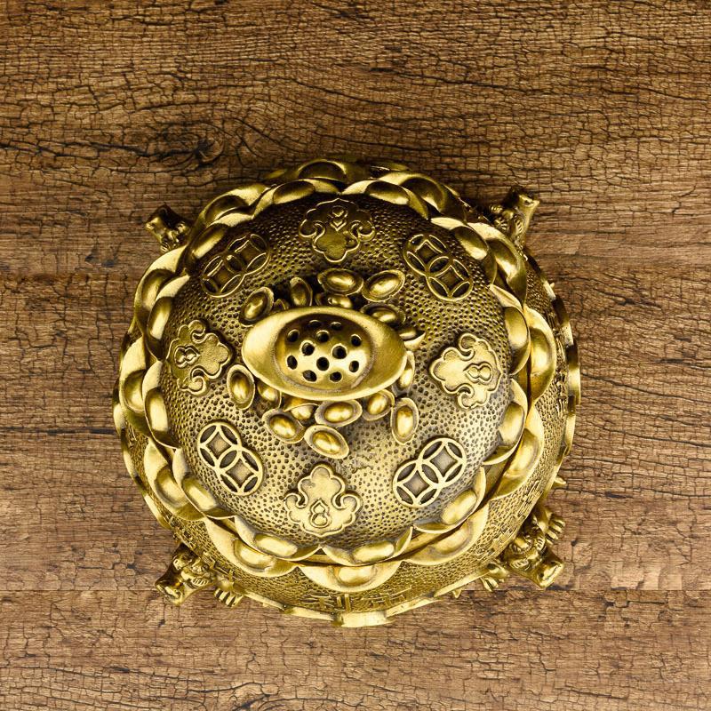 家柏饰(CORATED)摆件貔貅铜 客厅财位电视柜家居饰品乔迁礼品高清大图