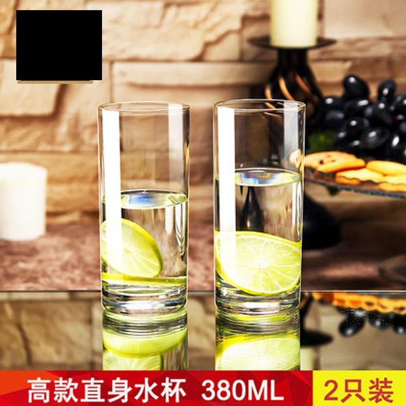 2017年新款玻璃杯欧式耐热厚底水晶玻璃水杯牛奶杯泡茶杯果汁杯家用套装多只装玻璃杯家用水杯酒杯新款潮