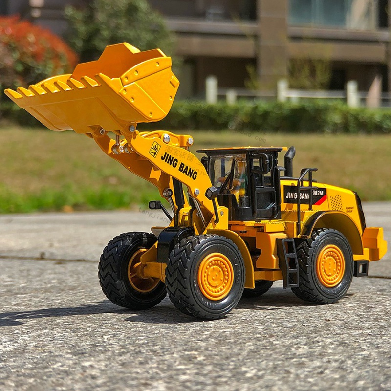 舒弗(lachouffe)车模玩具85001 合金工程车1:50轮式铲车铲土推土装载