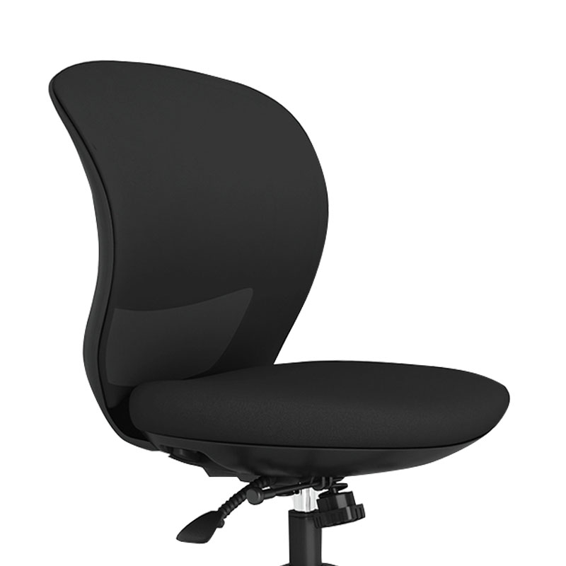 工作椅电脑椅人体工学升降转椅写字椅黑框黑网(无扶手款)高清大图