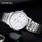嘉年华Carnival正品手表男士石英表 男表商务精钢休闲真皮表带腕表防水日历男表简约薄款钢带可选8922