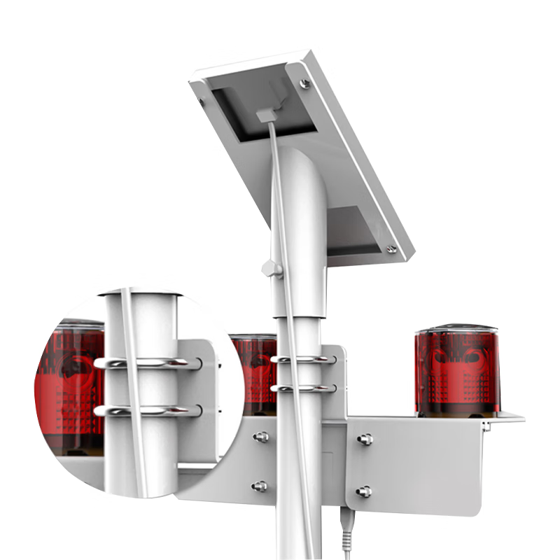 讯博士 SGJSD260 3W DC5V IP67 太阳能声光警示灯 (计价单位:盏) 红色高清大图