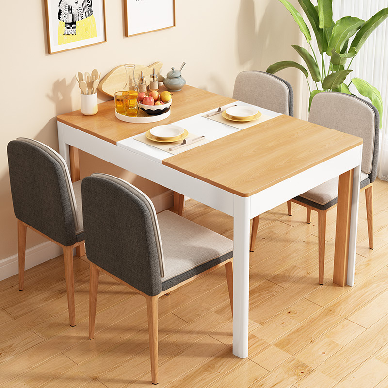 古宜g540双层餐桌椅组合现代简约可伸缩饭桌家用小户型多功能聚会家具