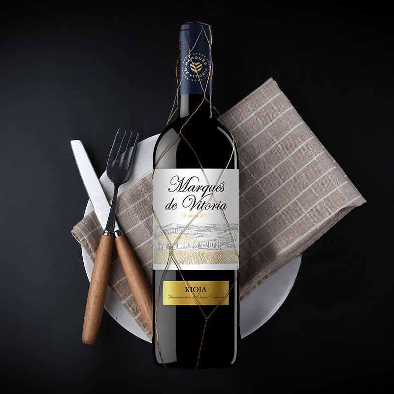 西班牙原瓶进口Marques de Vitoria special 维多利亚2016特别款750ml 干红葡萄酒图片