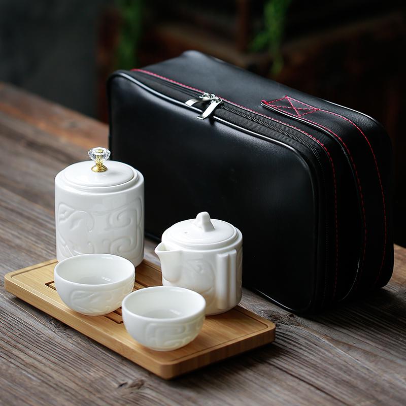 家柏饰(CORATED)日式功夫旅行便携快客杯泡茶壶单壶茶杯茶具茶道套装家用小套一包高清大图