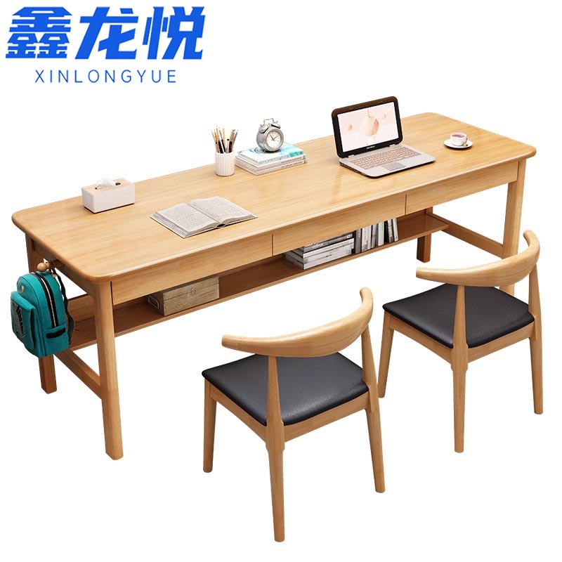 鑫龙悦 写字桌 1桌2椅 套高清大图