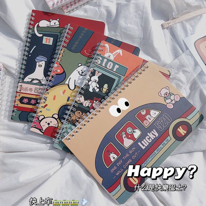 加厚本子ins笔记本韩版学生可爱少女心a5日记本线圈记事本