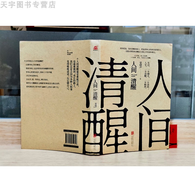 [单册]人间闹了一整天 [正版]全套2册 人间清醒+人间生死书 人生哲学现代文学社科书籍 正能量调节改善情绪鸡汤书 梁晓高清大图