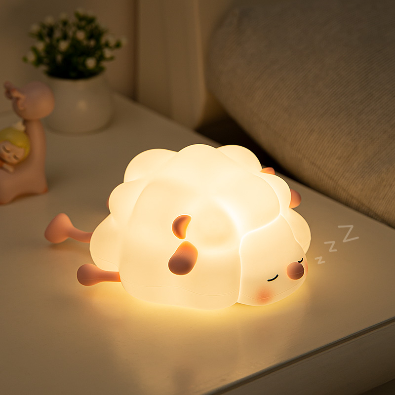 小眠羊小夜灯卧室睡眠灯床头台灯婴儿喂奶拍拍灯生日礼物女生送女友朋友儿童女孩