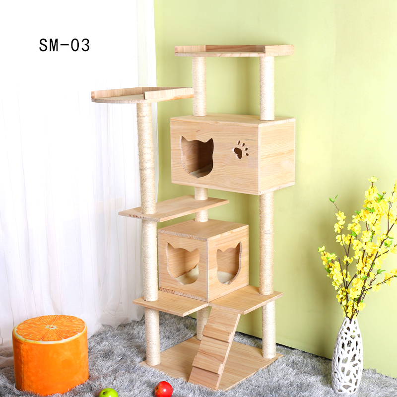当天货猫窝猫爬架实木剑麻猫架猫抓板猫跳台猫咪用品猫玩具(请先与客服确认再)