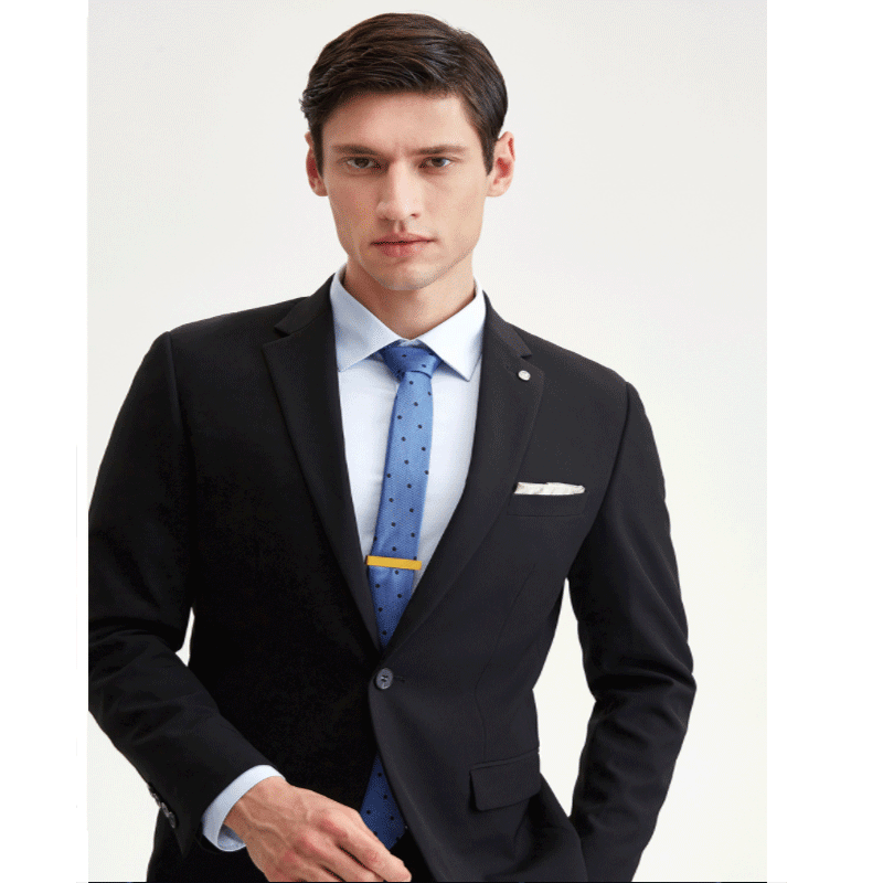 柒牌男装单西商务休闲男士正装上衣西服外套质感轻便弹力职业装