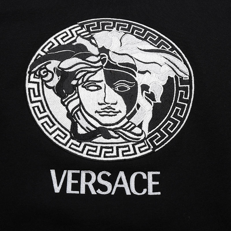 范思哲versace男士棉质宽松版加绒圆领卫衣运动衫10069851a04970