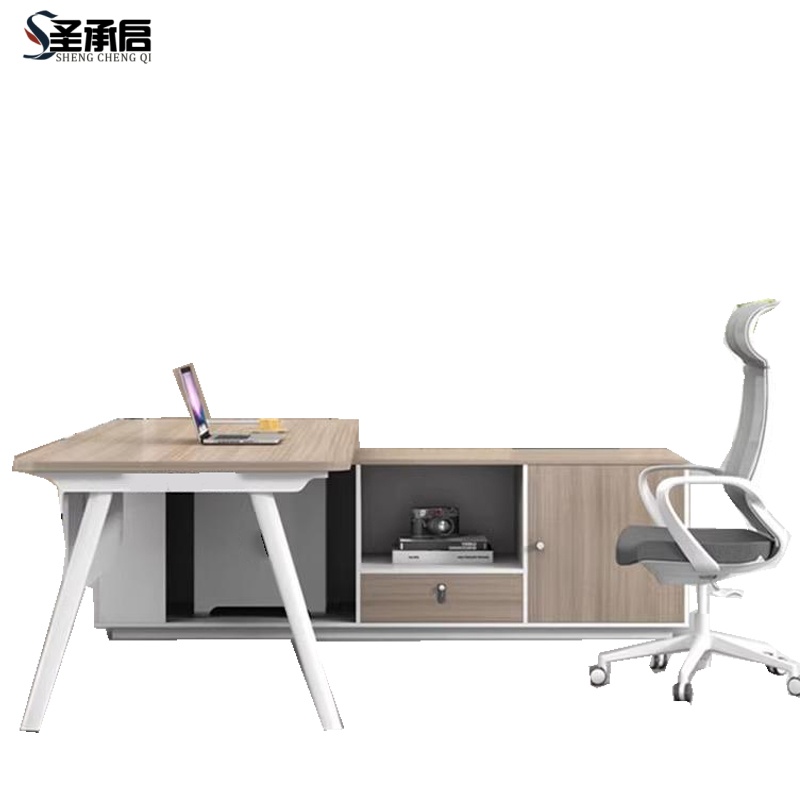 圣承启 电脑桌 2米+椅张高清大图