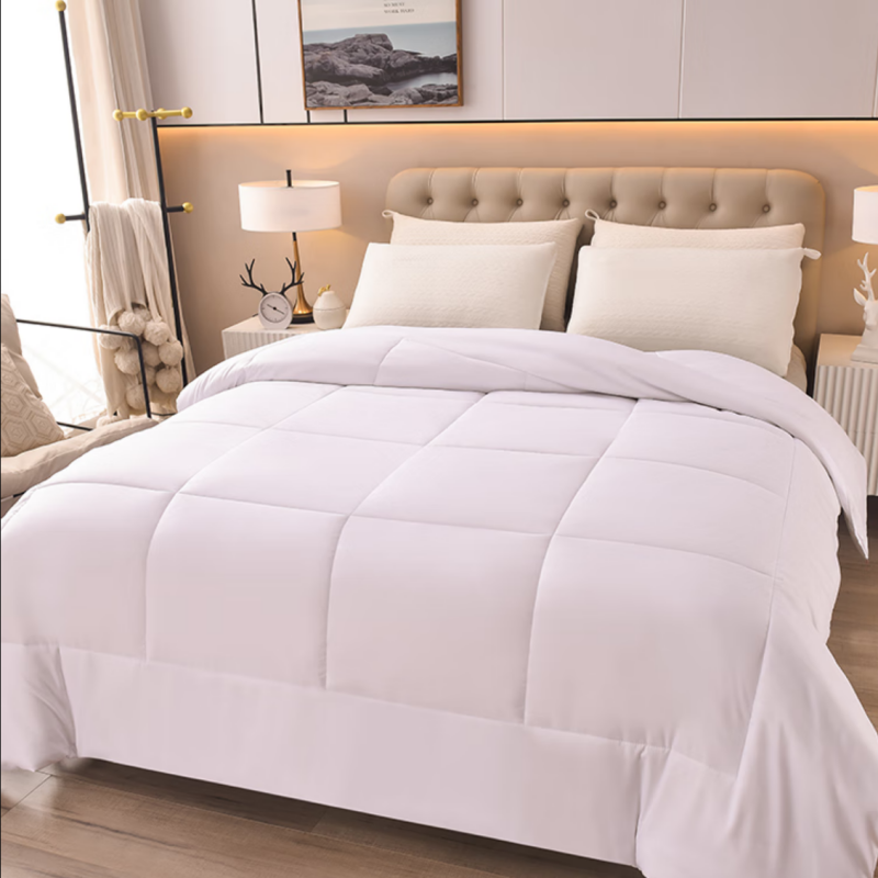 洛菲源 全棉漂白包布棉被 棉花被 规格:150*200/6斤 条高清大图